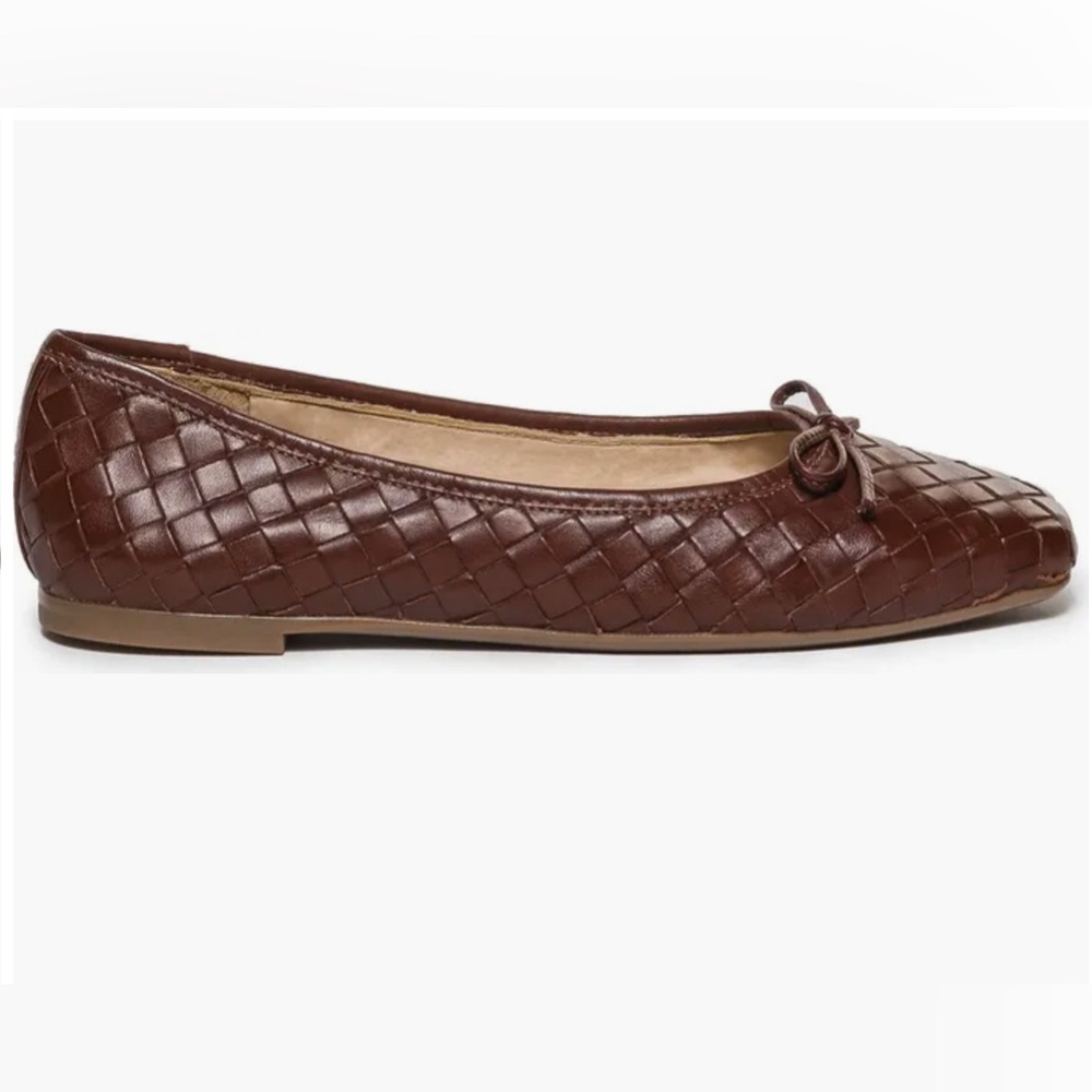 Bernardo Brown Woven Leather Ballet Flats - Picture 8 of 9